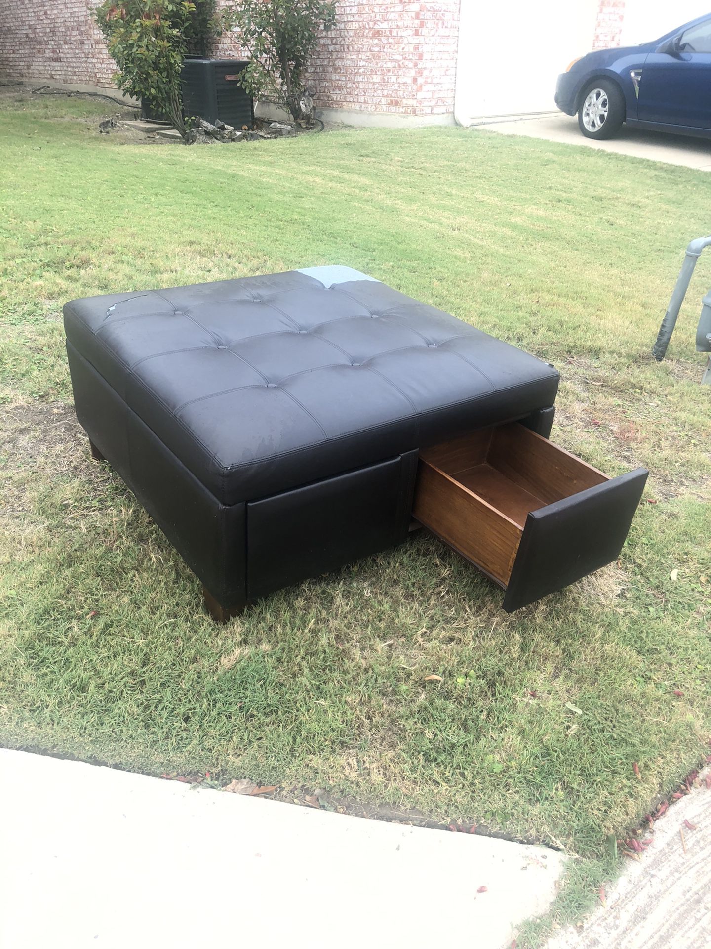 Free ottoman from Ashley’s.