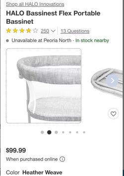 Graco Foldable Travel Bassinet  - Like New