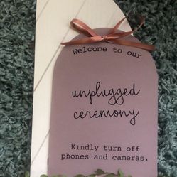 Wedding Unplug Sign