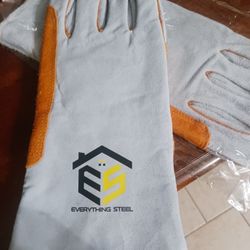 Premium Leather Double Threaded Gloves 