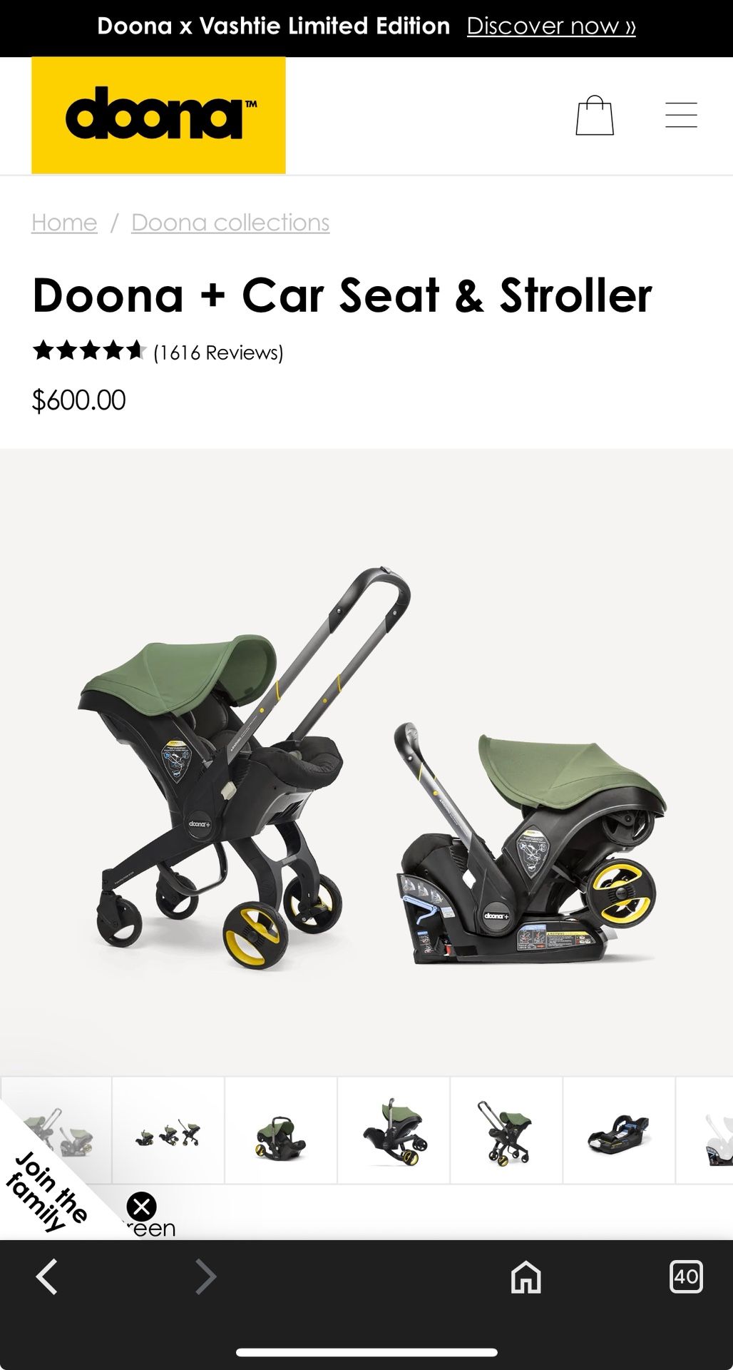 Doona + Car Seat & Stroller
