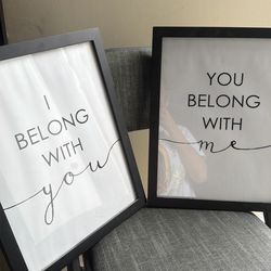 matching wall decor