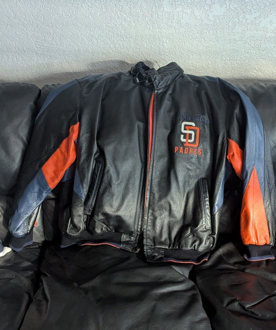 Leather Bomber Jacket
