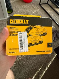2 Dewalt lithium ion battery 4ah