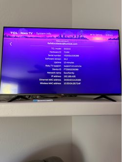 55-inch TCL 4k UHD