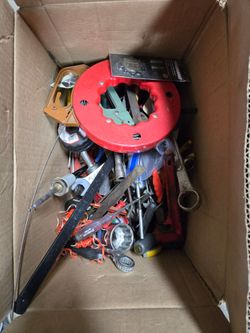 Box of miscellaneous tools