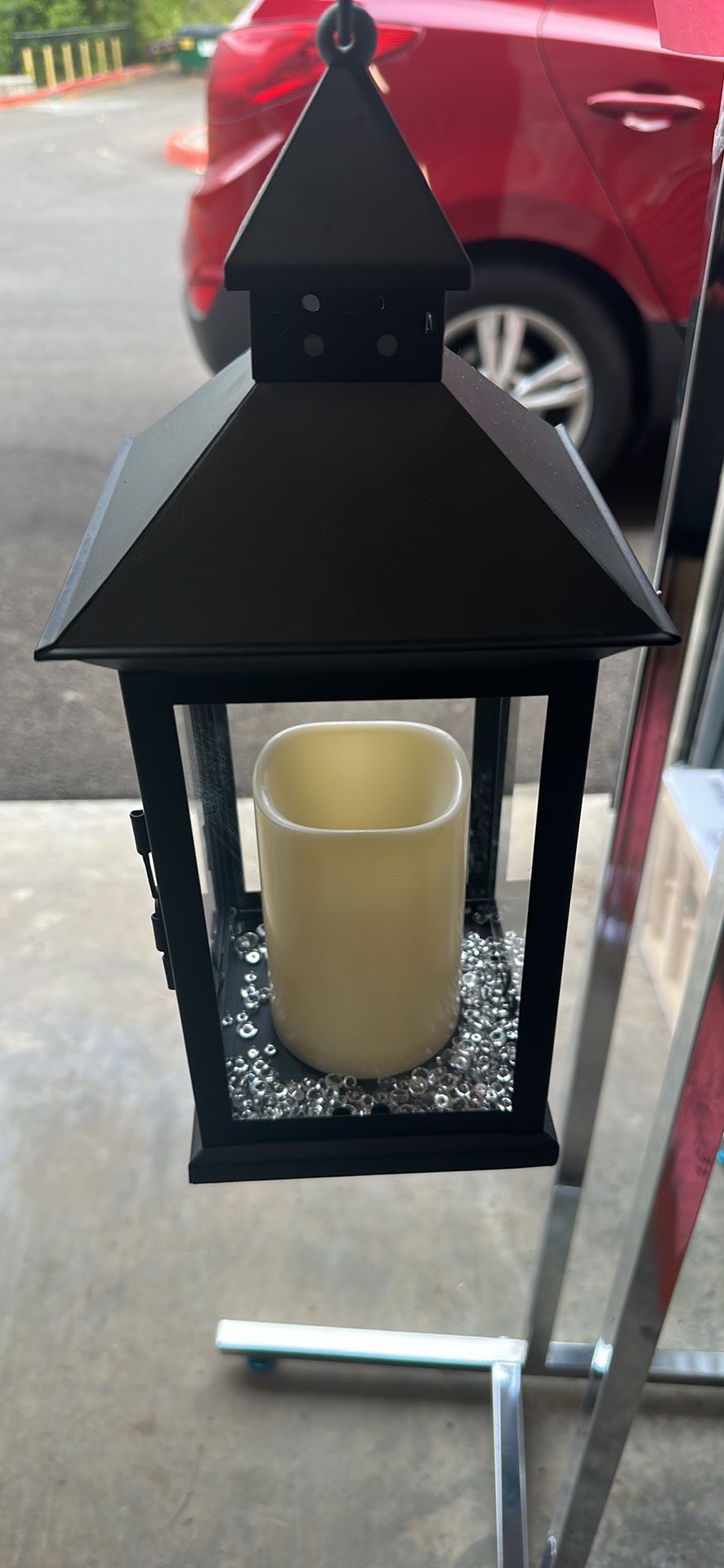 Metal Candle Holder With Led Candle 