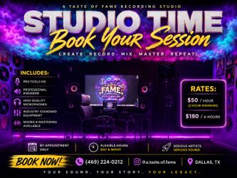 Studio time and more