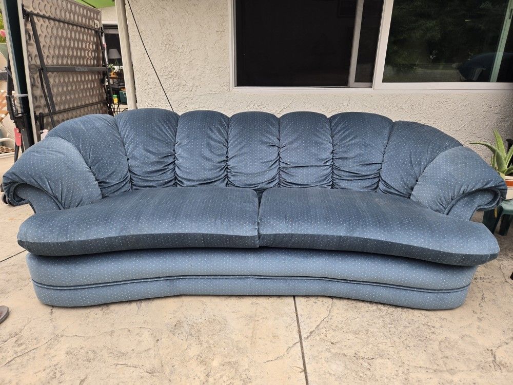 Comfy sofa and loveseat