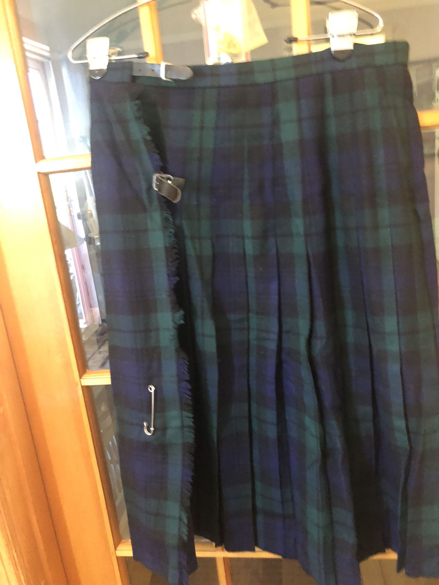 Vintage Scottish Black Watch Skirt