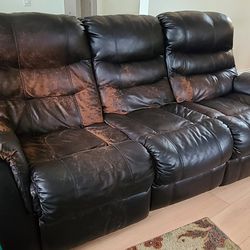 1 Long Reclining Sofa FREE