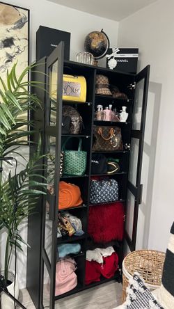 Modern Black Glass Display Cabinet | Curio Cabinet | Excellent Condition
