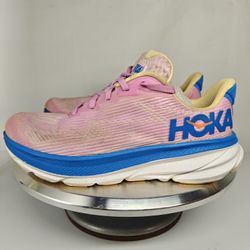 Youth 6 (fits Women’s ~7.5–8)Hoka One One Clifton 9 women's running shoes Pink 
