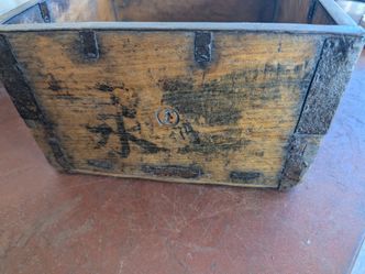 Antique Japanese measuring wooden box
