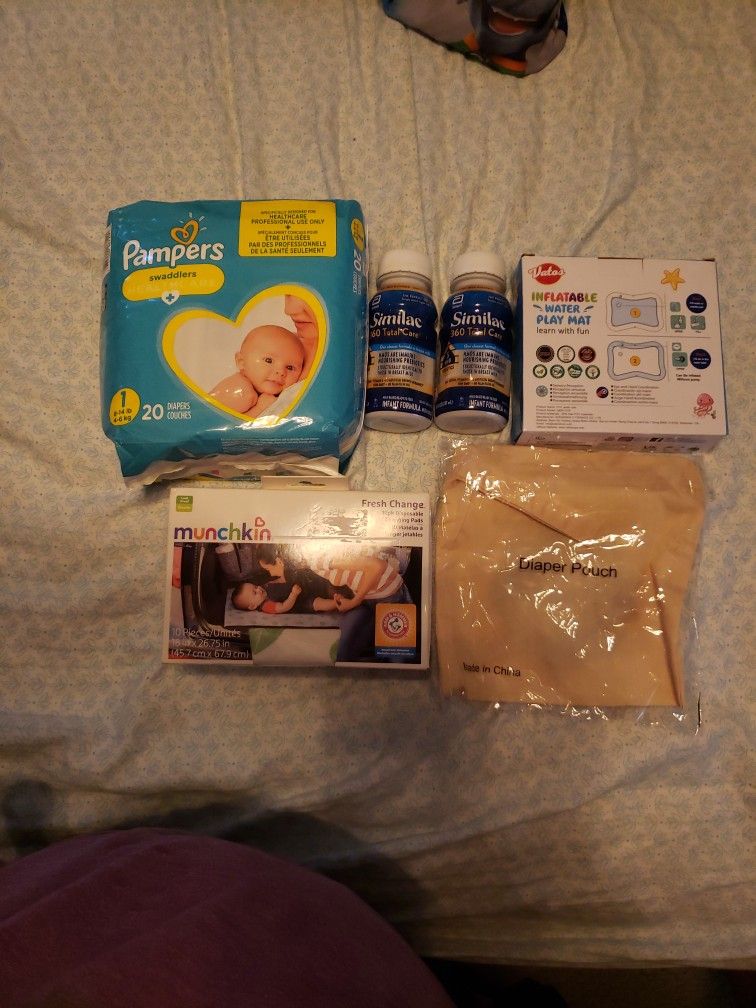 Diapers Size 1 Similac Baby Formula Changing Pads Diaper Pouch Play Mat