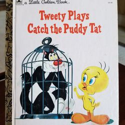Little Golden Book #111-81 Tweety Plays Catch the Puddy Tat 1987