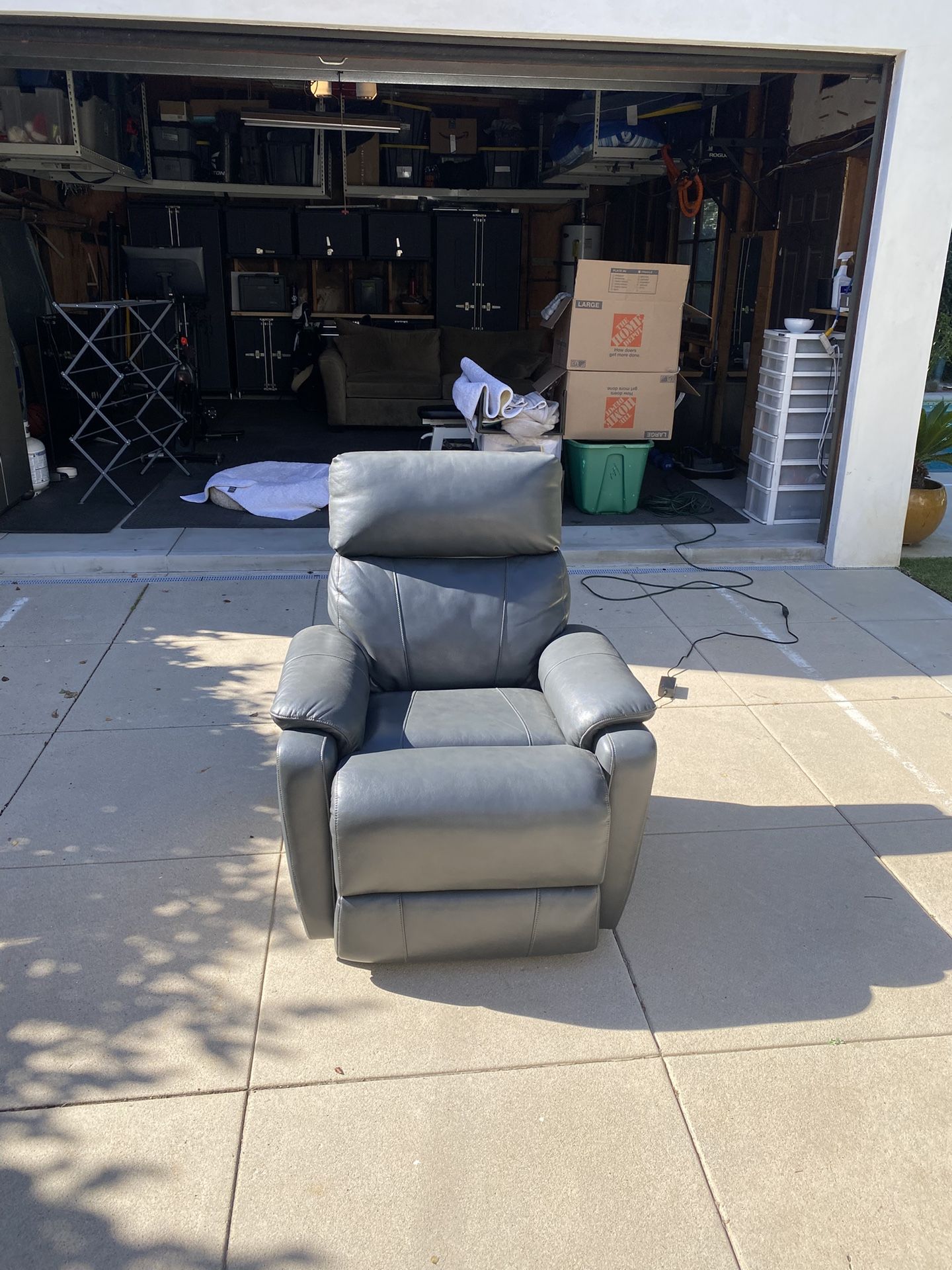 Leather Recliner (with USB)