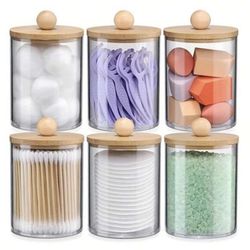 Transparent Multifunction Storage Organizer Containers (Set of 6)