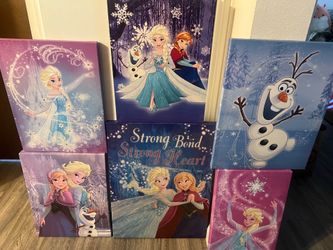 Disney Frozen Canvas Pictures - Elsa / Anna / Olaf