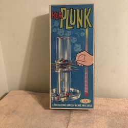 Vintage 1967 Ideal Ker Plunk Game Missing 1 Red Skinny Stick With Glass Marbles