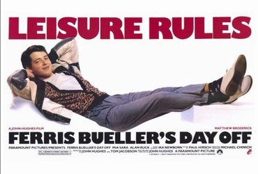 Ferris Bueller's Day Off Leisure Rules Movie 24"x36" Wall Poster