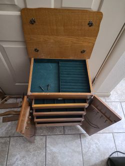 Vintage Jewelry Armoire No Mirror