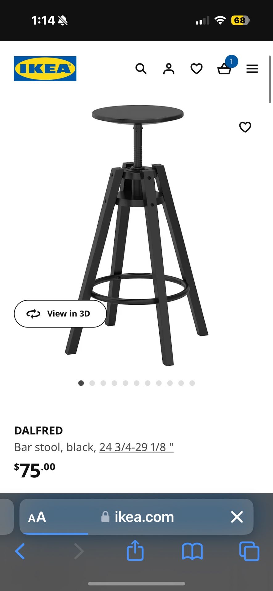 IKEA DAlfred Stools 