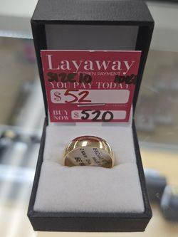 Solid 10kt wedding band