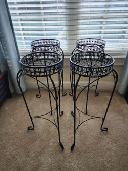 4 plant stands