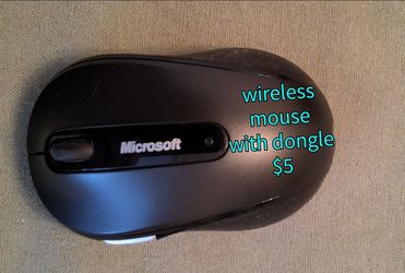 Microsoft Wireless Mobile Mouse 4000 (Model 1383)With Dongle  $5