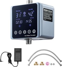248* Digital Smart Instant Hot Water Recirculating Pump Kit, with Built-in Thermostat, Timer, Digital Screen, Under Sink Recirculation Circulation Cir