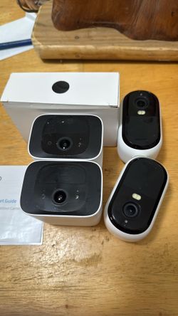 Four Outdoor Indoor Cordless Security Cameras