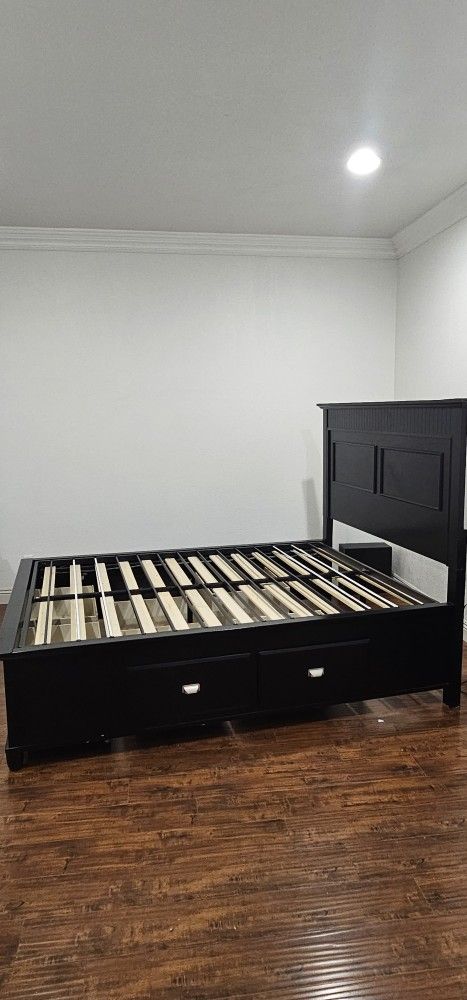 Bed Frame And Metal Support Frame