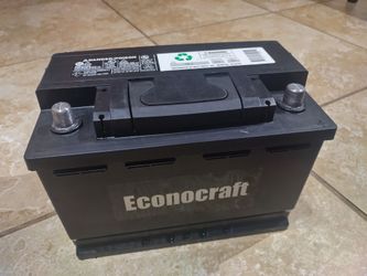 Econocraft battery size H6-48, 615 to 765 Ampers. Made 6/2026, like new and ready to work. $90 cash