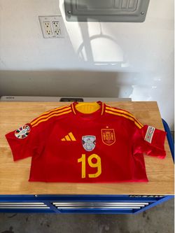 spain 'LAMINE YAMAL #19' EURO 2024 home medium (authentic version) jersey (adidas) (w/ patches)