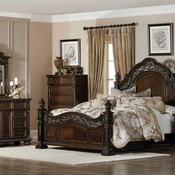 Queen 4 PC Bedroom Set New