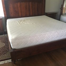 Hand Made King Size Bed Frame And Mattres