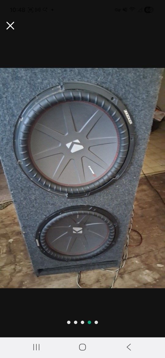 Kicker 15s With 4k Watt Amp In Ported Box