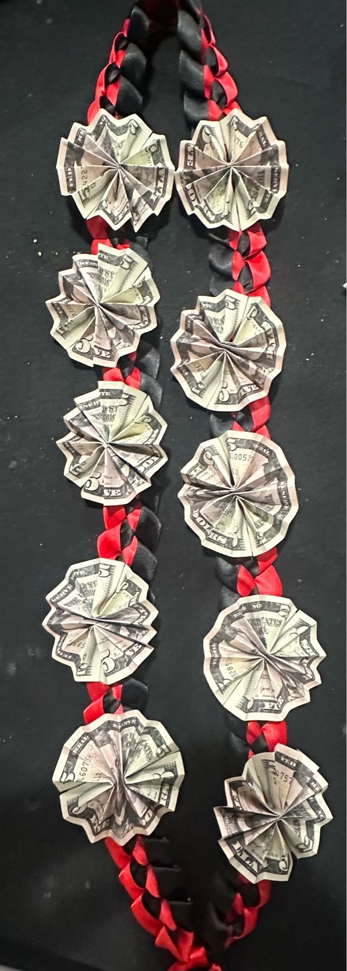 Graduation money lei ribbon-pick up now