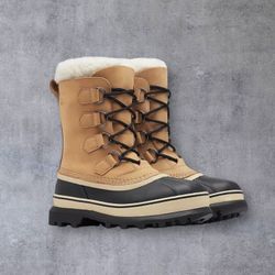 Sorel Caribou Waterproof Nubuck Leather NL 1005-280 Winter Snow Boots Wmns Sz 9