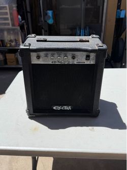 an Electra ECB-15 bass amplifier