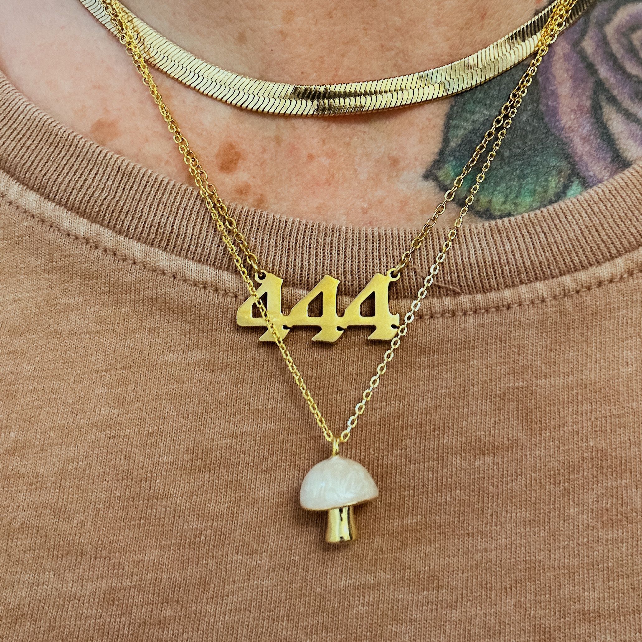 Angel Number Necklaces Gold Or Silver 