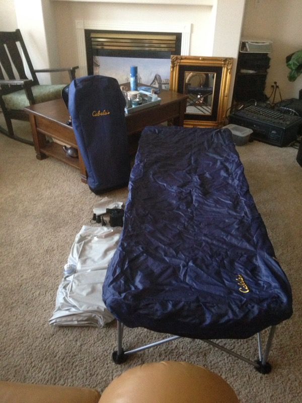 Like new Cabela's twin anywhere bed