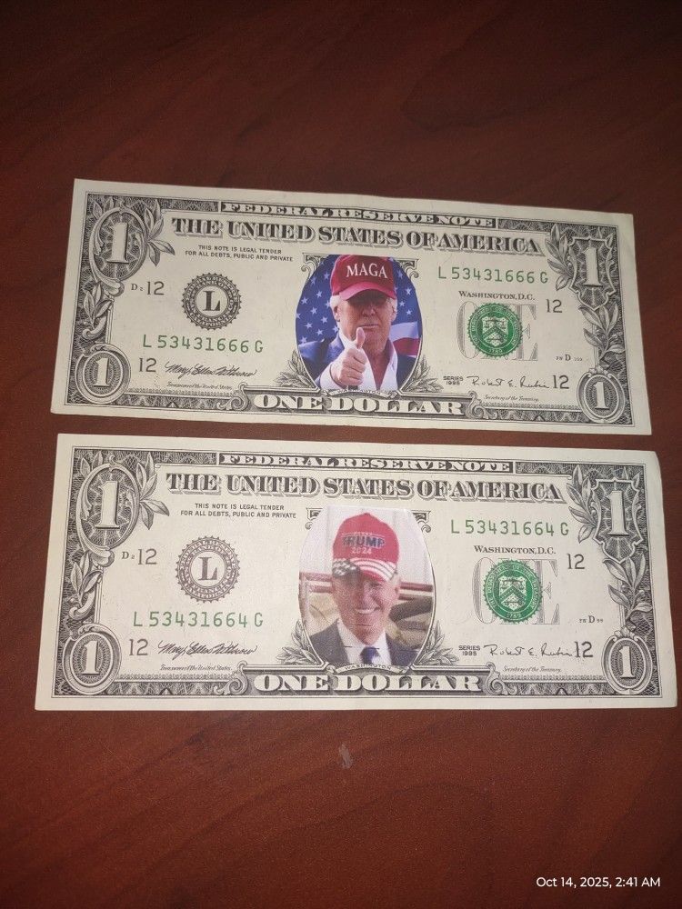 Vintage Pair US Notes 45/47 & 46