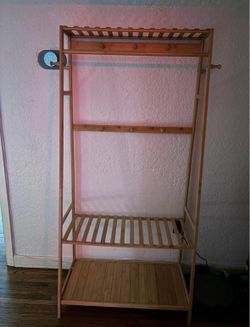 Wood Clothing Rack