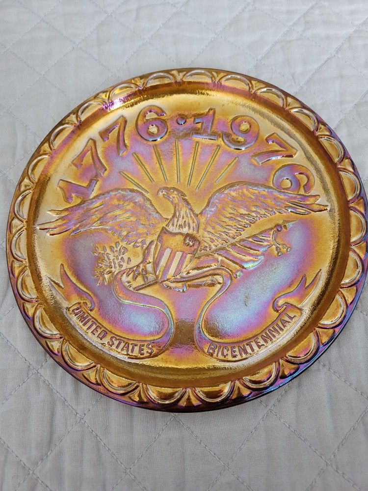 BiCentennial PLATE Indiana Glass