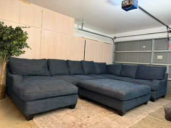Huge navy blue sectional- free delivery