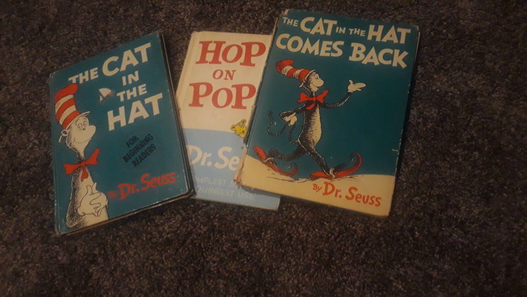 3 RARE Vintage Dr.Seuss books