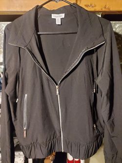 Calvin Klein Black Zip Up Light Weight Jacket. Size Med. Great Condition!