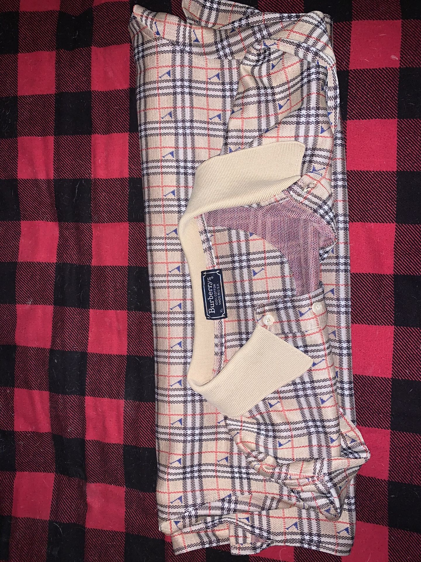 Burberry Plaid Polo Shirt